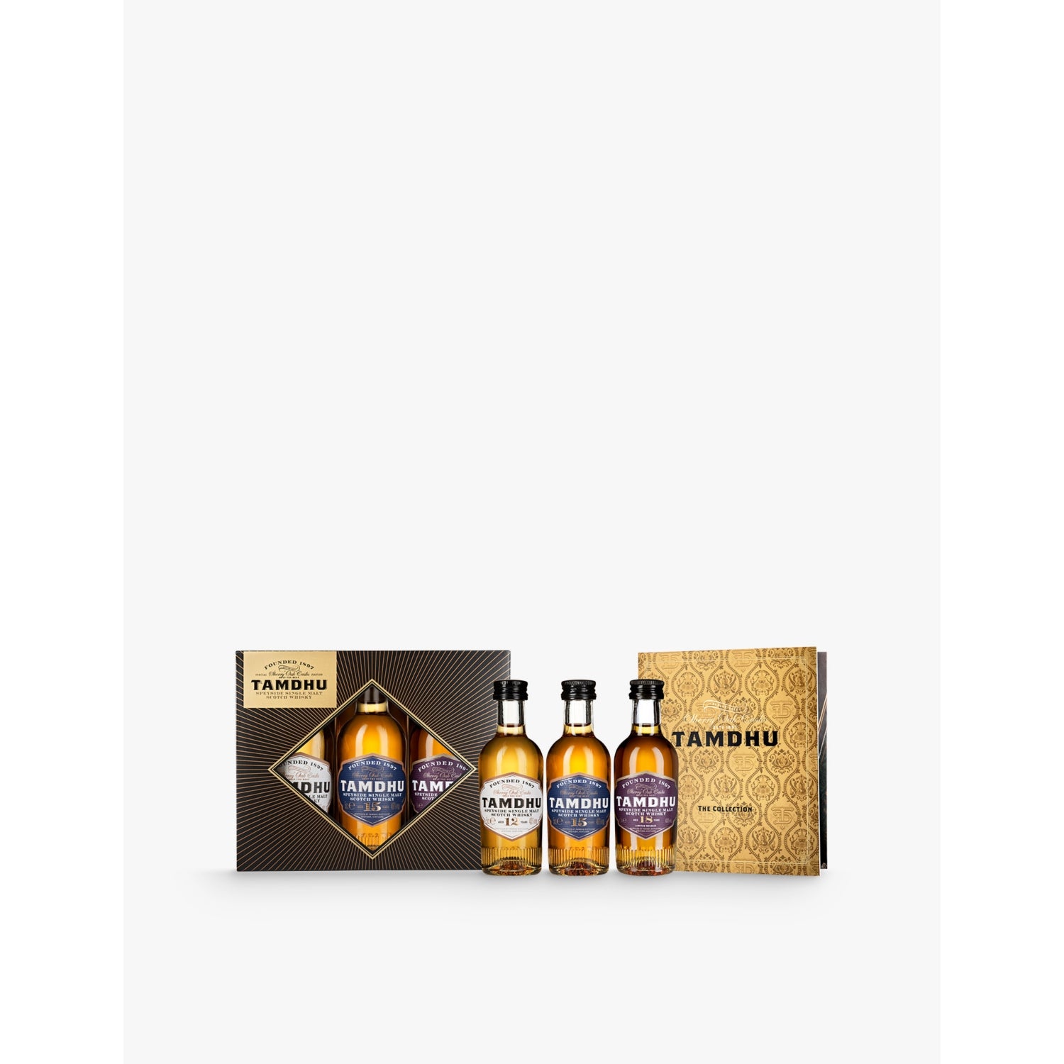 Tamdhu Scotch whisky miniature sampler set 3x50ml - British product