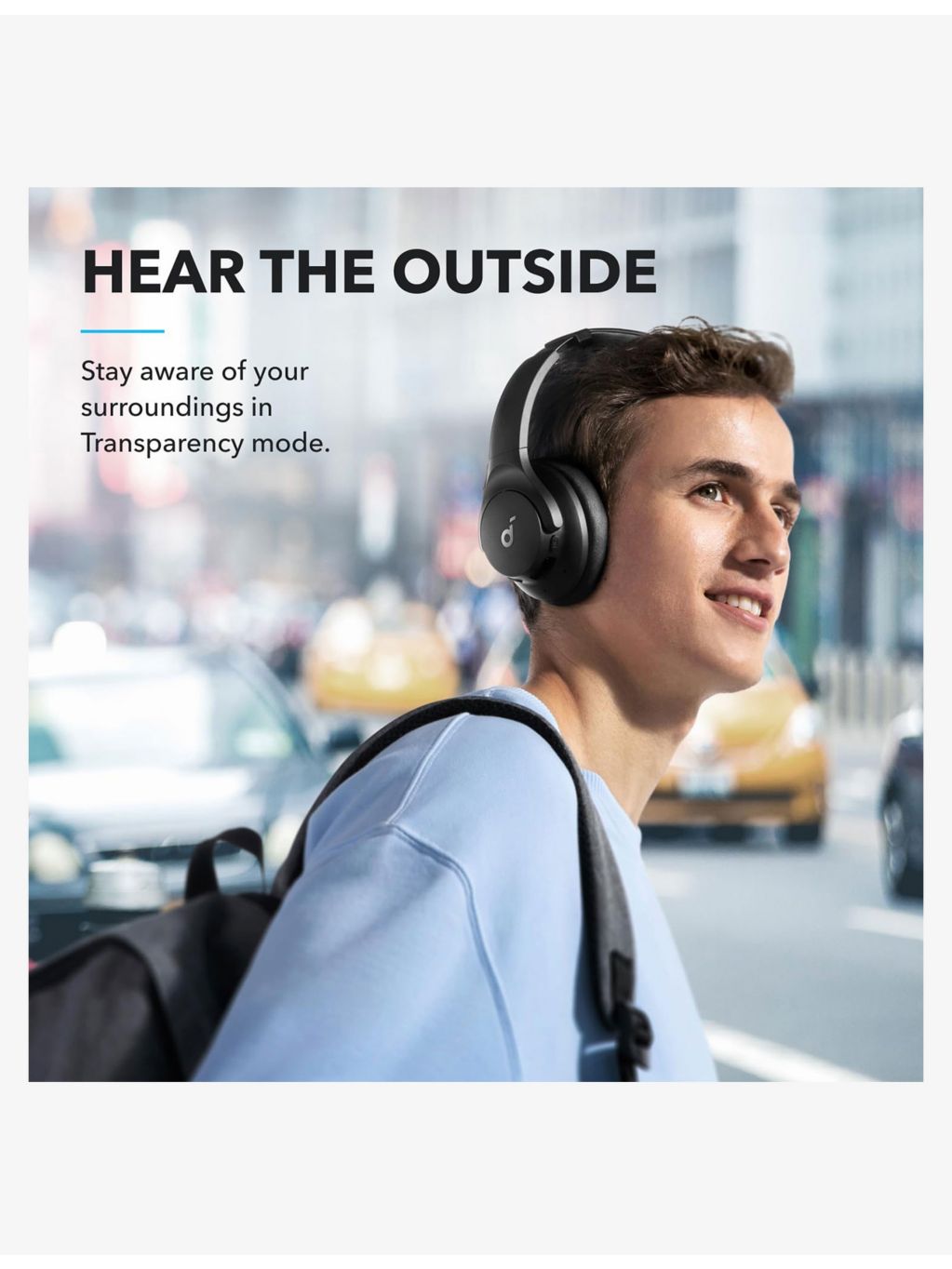 soundcore Q20i hybrid active noise cancelling headphones, UK version