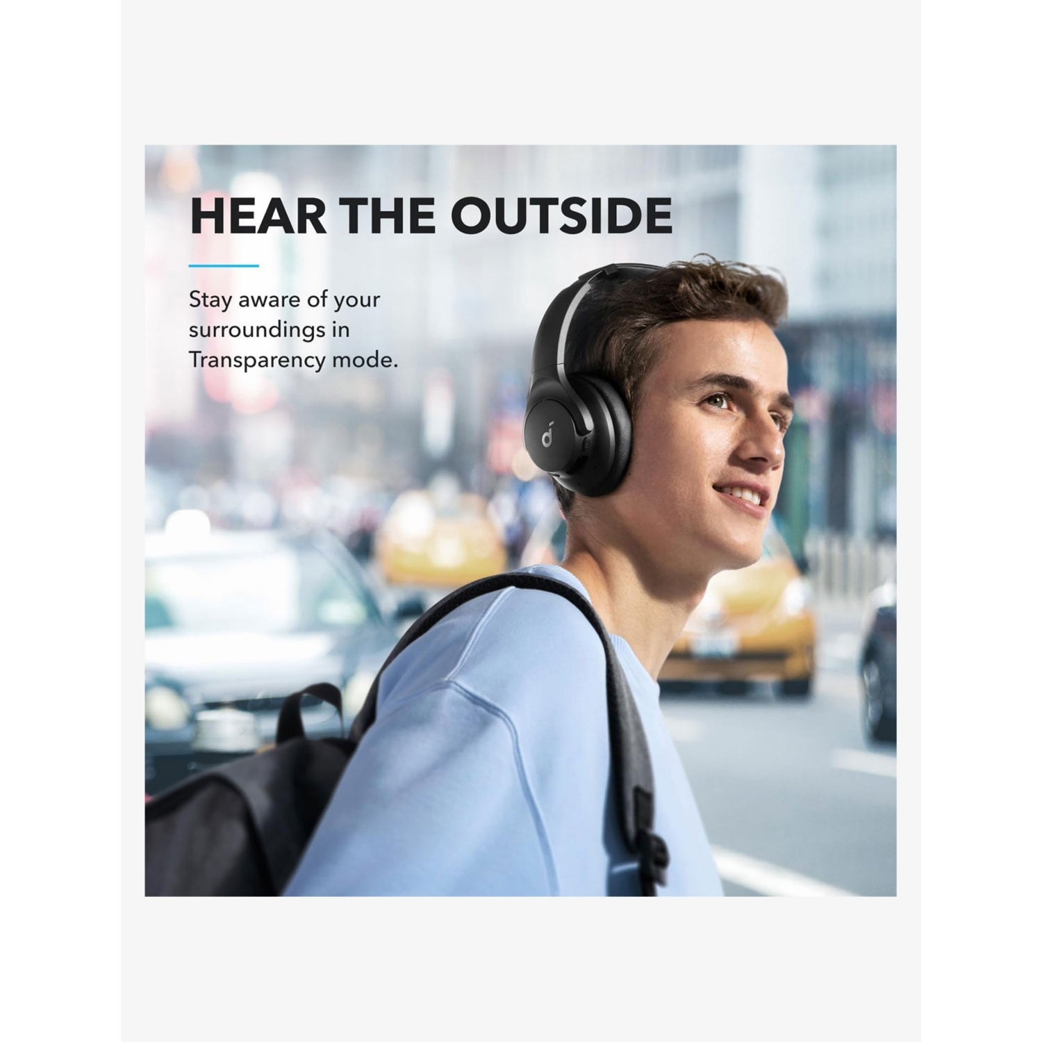 soundcore Q20i hybrid active noise cancelling headphones, UK version
