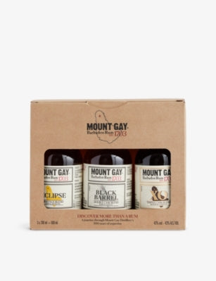 Mount Gay Discovery rum 3 x 200ml mini bottles (British brand)
