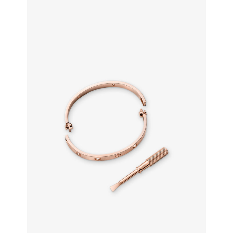 Cartier Love bracelet 18ct rose gold with 0.42ct diamond (British brand)
