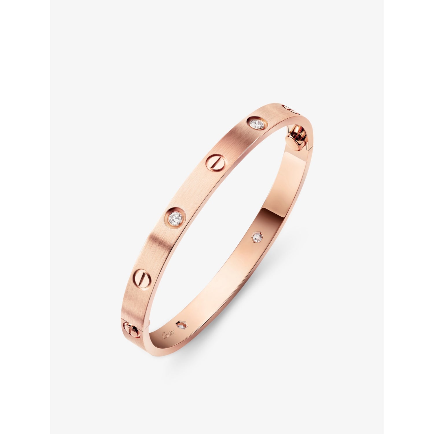 Cartier Love bracelet 18ct rose gold with 0.42ct diamond (British brand)