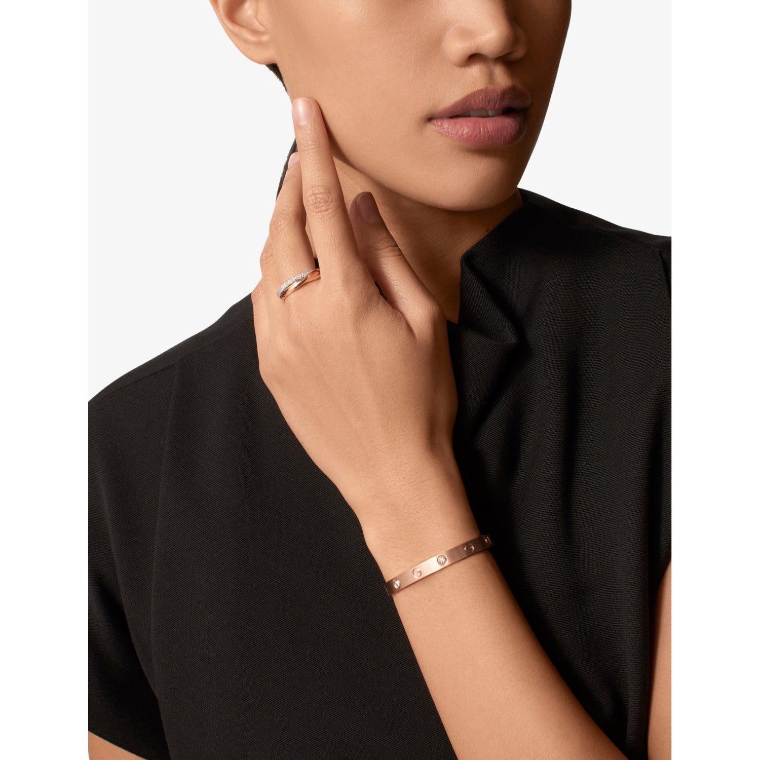 Cartier Love bracelet 18ct rose gold with 0.42ct diamond (British brand)