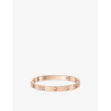 LOVE Classic Brushed 18ct Rose-Gold And 0.42ct Diamond Bracelet - 16cm