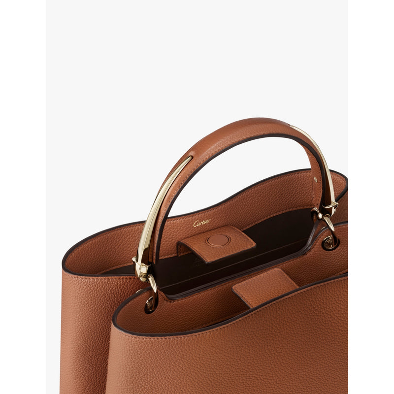 Panthère de Cartier medium leather top-handle bag, imported from the UK