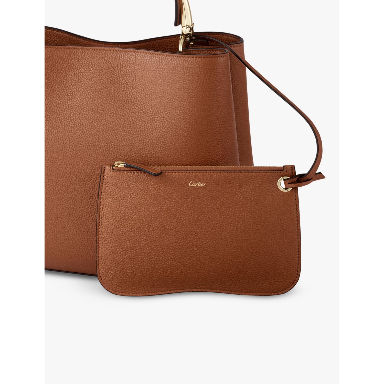 Panthère de Cartier medium leather top-handle bag, imported from the UK