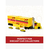 FAO Schwarz Big Cab Auto Hauler with race car storage - British product