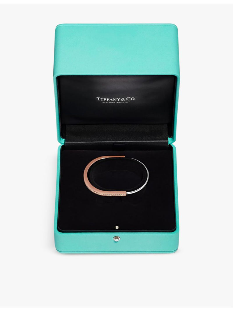 Tiffany & Co Lock narrow diamond bangle 1.09ct, imported from the UK