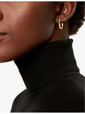Tiffany & Co Lock small 18ct yellow-gold diamond hoop earrings, UK version