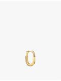 Tiffany & Co Lock small 18ct yellow-gold diamond hoop earrings, UK version