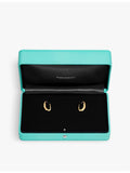 Tiffany & Co Lock small 18ct yellow-gold diamond hoop earrings, UK version