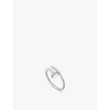Juste Un Clou 18ct white-gold and 0.08ct brilliant-cut diamond ring - 53mm