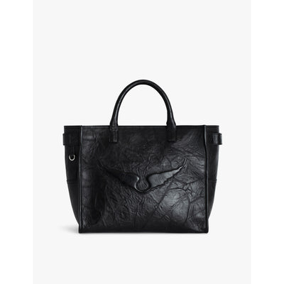 selfridges Zadig & Voltaire Angel Crinkle-Effect Leather Tote Bag- Buy online at McGrocer