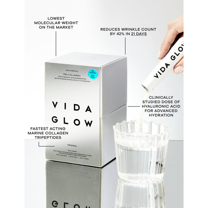 Vida Glow Pro Collagen+ 30 capsules, UK version
