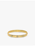 Bvlgari Tubogas 18ct yellow gold diamond bracelet 0.29ct - British product