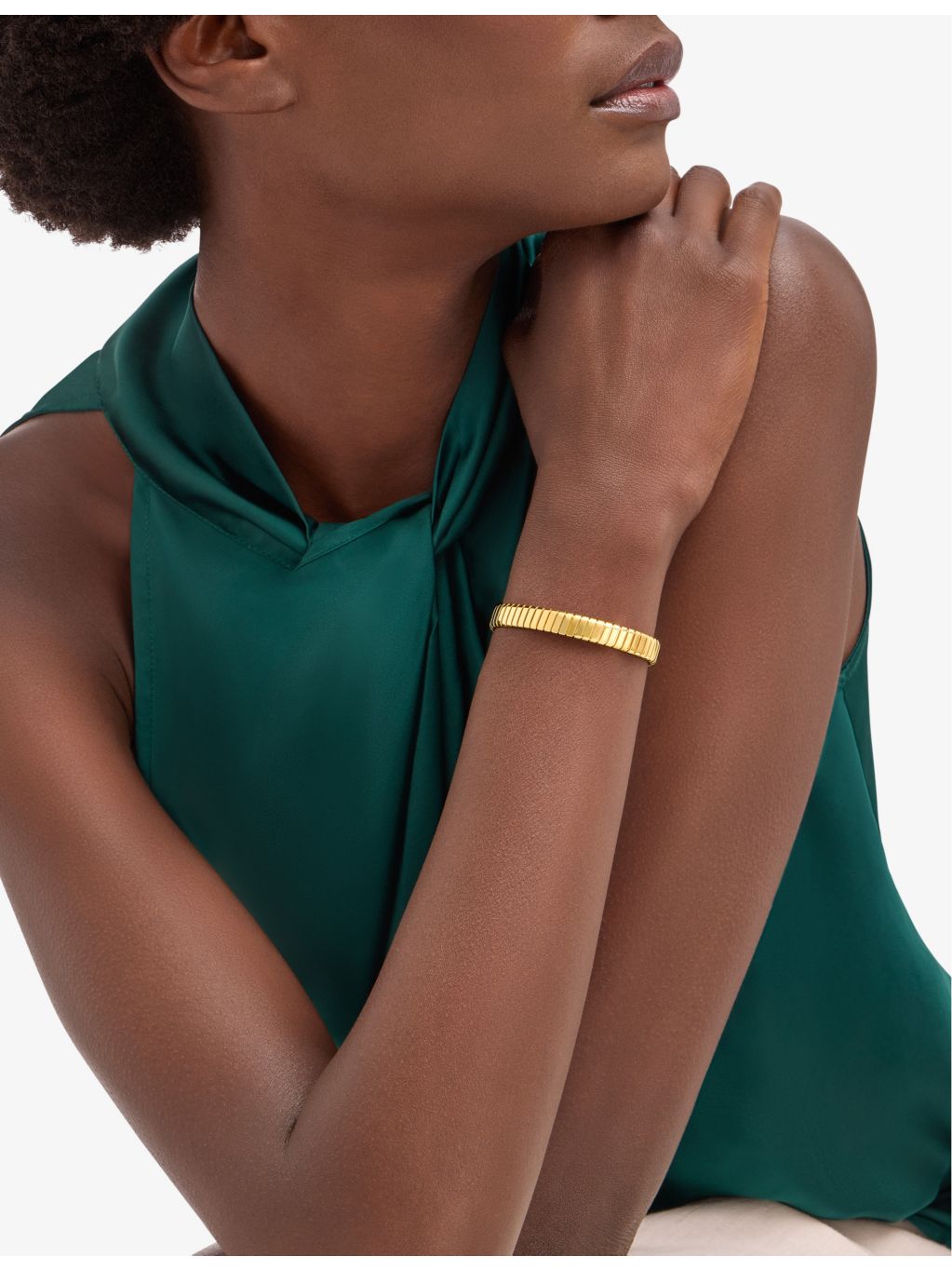 Bvlgari Tubogas 18ct yellow-gold bracelet, UK version