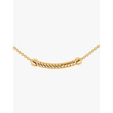 Bvlgari Tubogas 18ct yellow-gold pendant necklace adjustable chain, imported from the UK