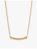 Bvlgari Tubogas 18ct yellow-gold pendant necklace adjustable chain, imported from the UK