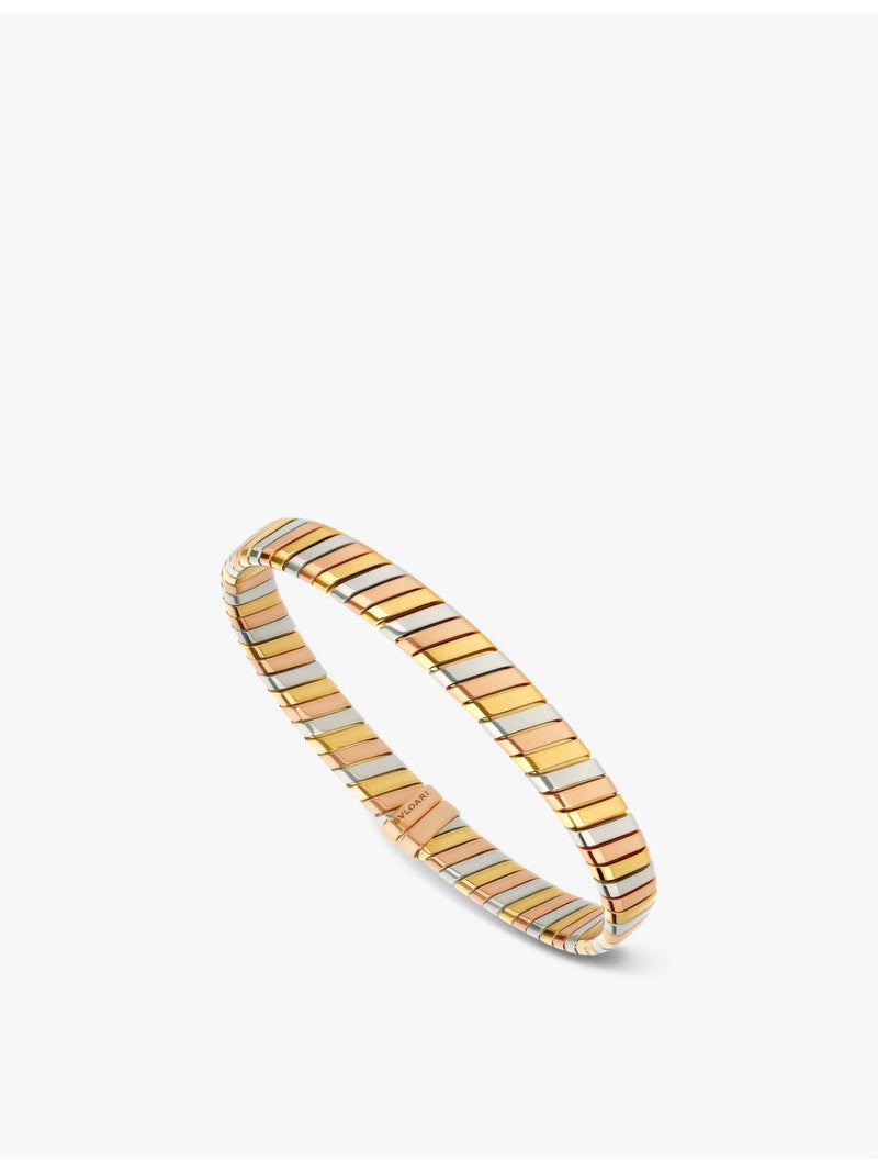 Bvlgari Tubogas bracelet 18ct yellow white rose gold (British brand)