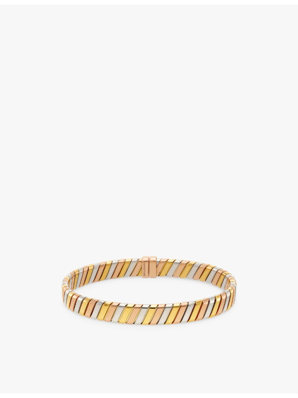 Bvlgari Tubogas bracelet 18ct yellow white rose gold (British brand)