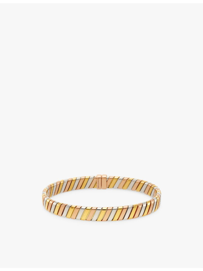 Bvlgari Tubogas bracelet 18ct yellow white rose gold (British brand)