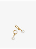 Astley Clarke pearl drop huggies 18ct gold plated, UK version