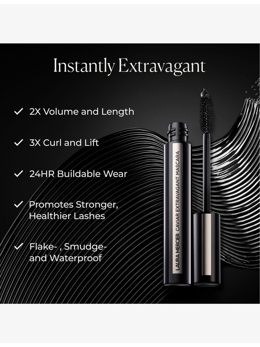 Laura Mercier Caviar Extravagant mascara 8.5ml (British brand)