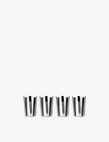 Conran Shop Nova Stripe crystal glasses 500ml set of four (British brand)