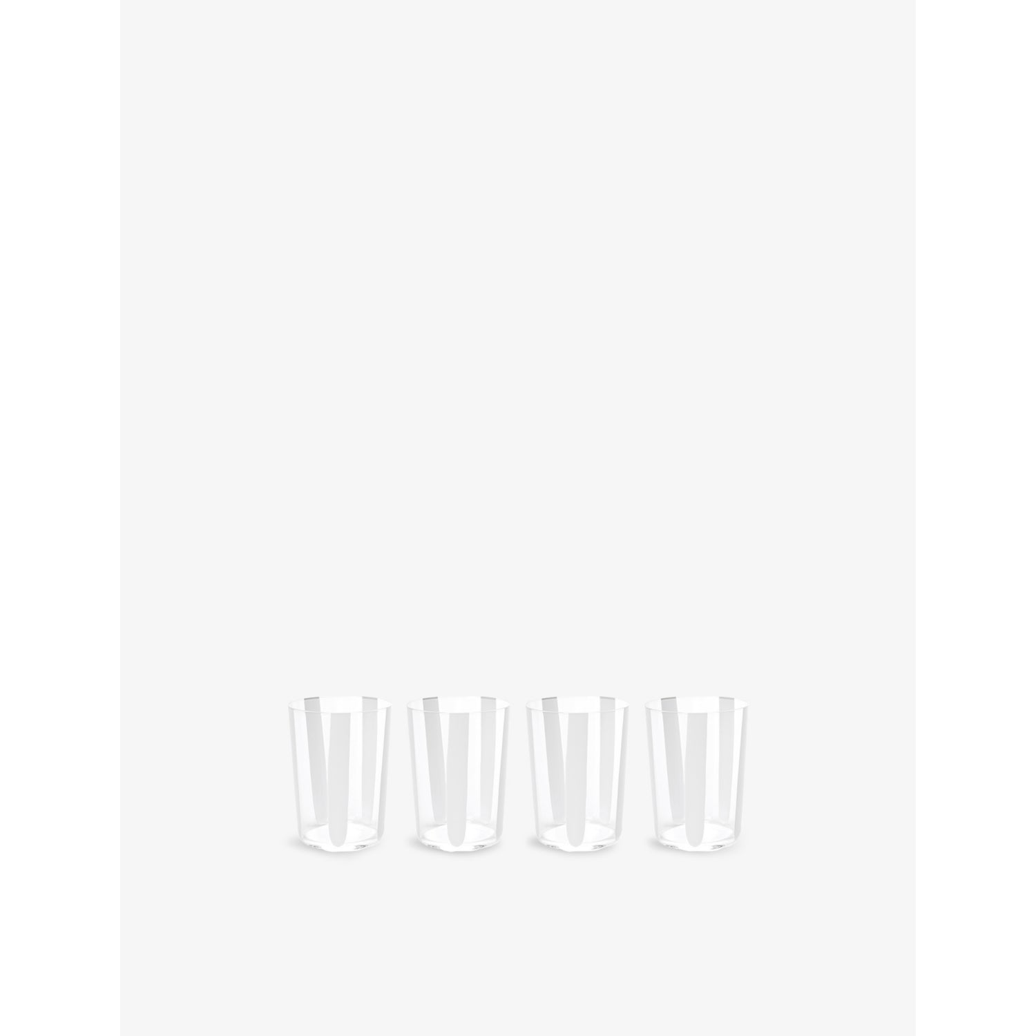 The Conran Shop Nova Stripe Set Of Four Crystal-Glasses 500ml