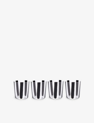 The Conran Shop Nova Stripe crystal glasses 360ml, imported from the UK