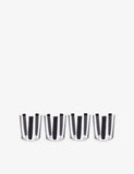 The Conran Shop Nova Stripe crystal glasses 360ml, imported from the UK