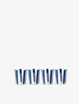 The Conran Shop Nova Stripe crystal glasses 360ml, imported from the UK