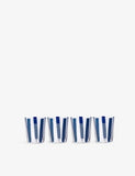 The Conran Shop Nova Stripe crystal glasses 360ml, imported from the UK