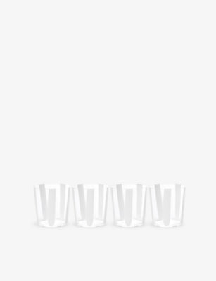 The Conran Shop Nova Stripe Crystal Glasses Set of Four 360ml