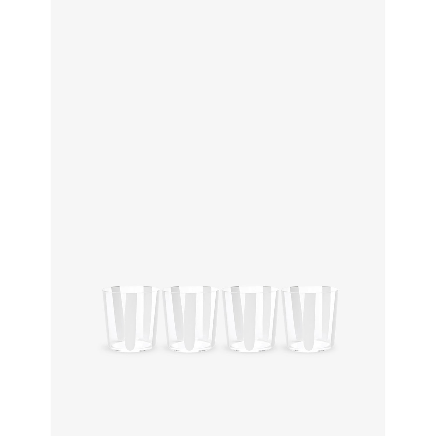 The Conran Shop Nova Stripe Set Of Four Crystal-Glasses 360ml