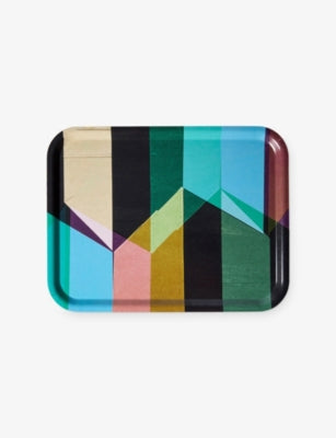The Conran Shop birchwood tray geometric 36cm, imported from the UK