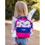 Micro Scooter unicorn print polyester backpack with drink pouch (British brand)