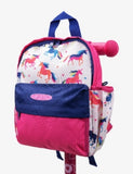 Micro Scooter unicorn print polyester backpack with drink pouch (British brand)