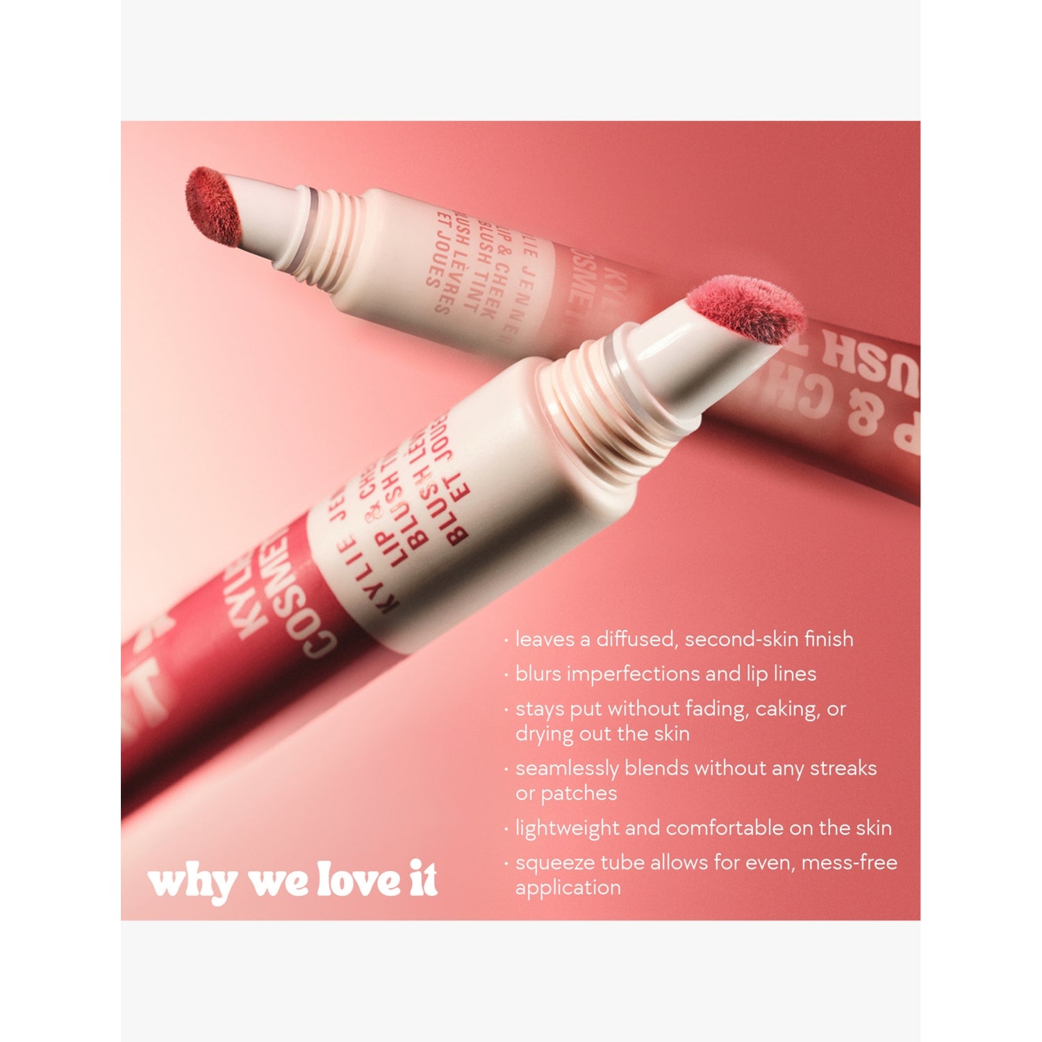 Kylie Lip and Cheek blush tint 9ml, imported from the UK