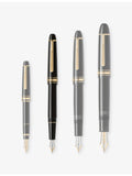Montblanc Meisterstuck fountain pen, black resin, 14ct gold (British brand)