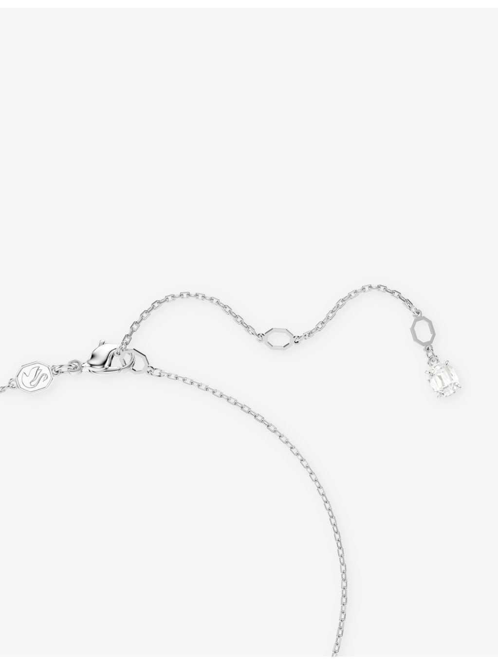 Swarovski Matrix rhodium-plated crystal pendant necklace, imported from the UK