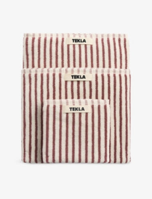 Tekla Striped Cotton Bath Towel 70cm x 140cm