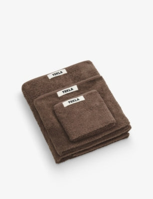 Tekla Bordered Cotton Hand Towel 50cm x 80cm