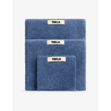 Bordered Cotton Hand Towel 50cm x 80cm - CLEAR BLUE