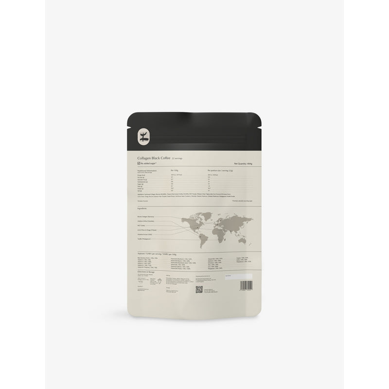 Reformed collagen black coffee with organic mushrooms 484g, imported from the UK