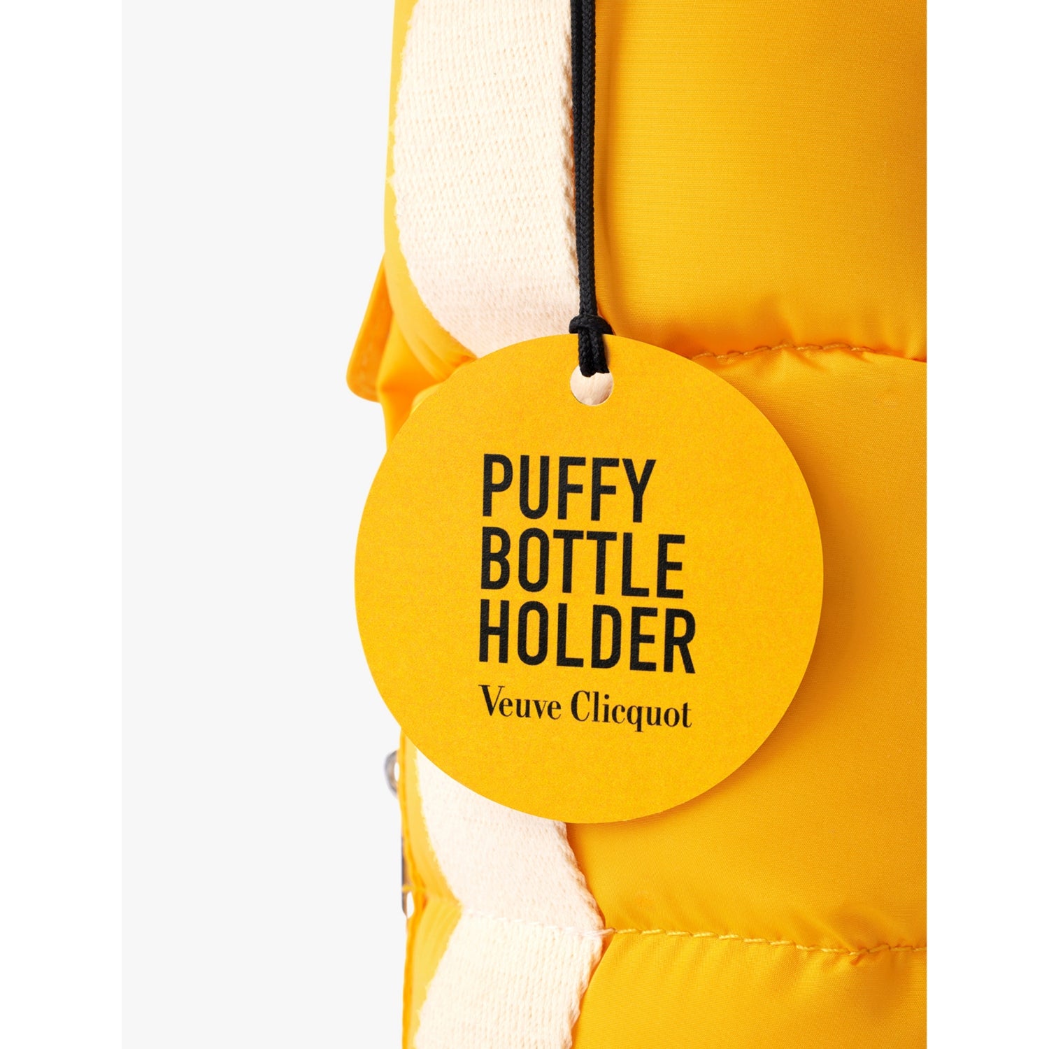 Veuve Clicquot Brut NV champagne 750ml with puffy bottle holder, UK version