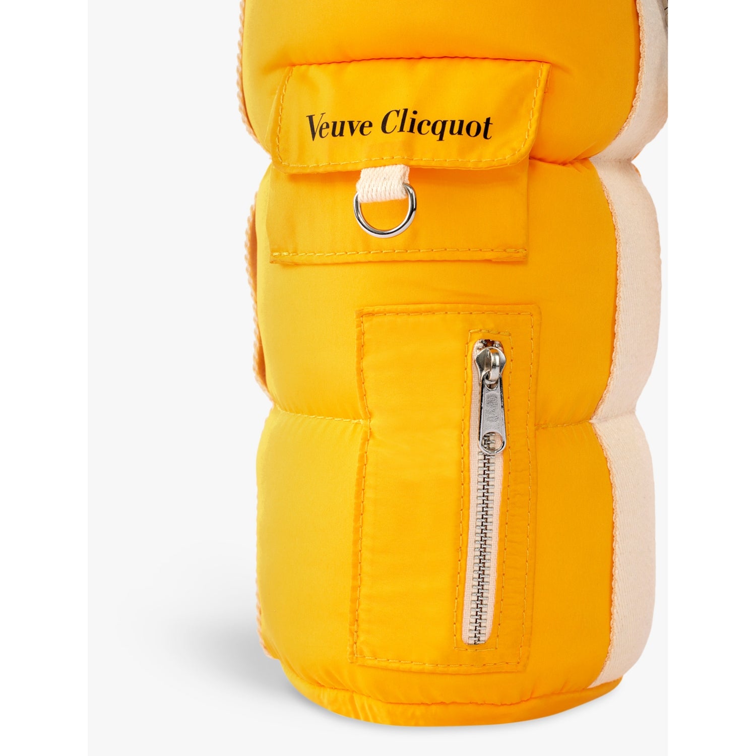 Veuve Clicquot Brut NV champagne 750ml with puffy bottle holder, UK version