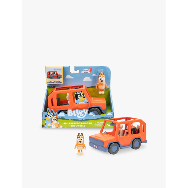 Bluey Heeler Family Road Trip 4WD vehicle 20.7cm - British product