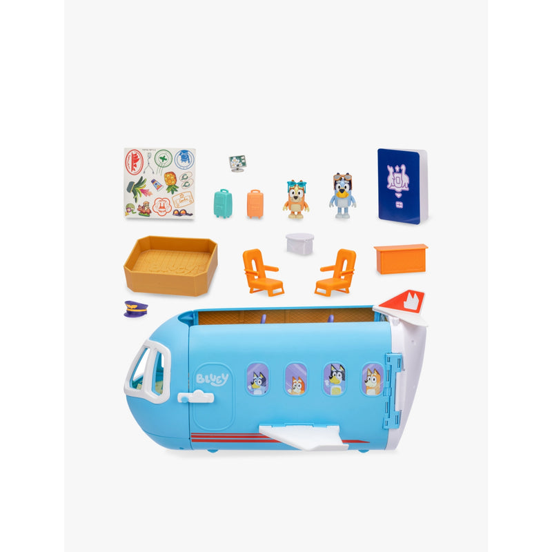 Bluey 3-in-1 Airplane transforming playset with Bluey and Bingo figures (British brand)