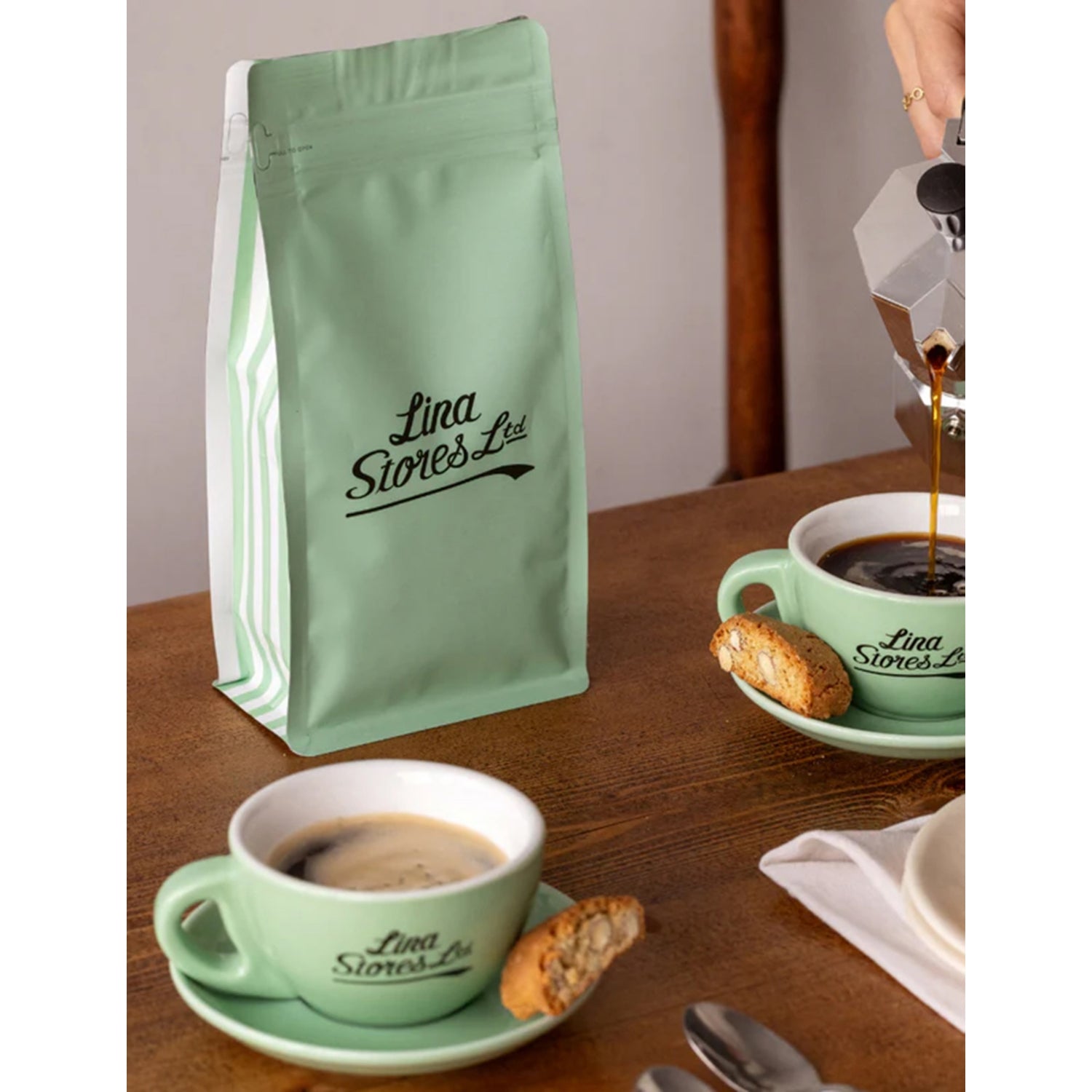 Lina Stores coffee beans 250g, imported from the UK